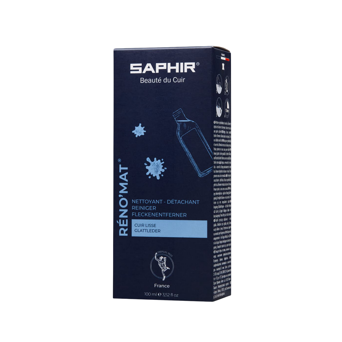 SAPHIR BEAUTÉ DU CUIR Renomat Cleaner - Prepares Leather SAPHIR BEAUTÉ DU CUIR Renomat Cleaner - Prepares Leather